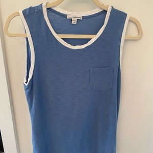 James Perse blue tank top size 0